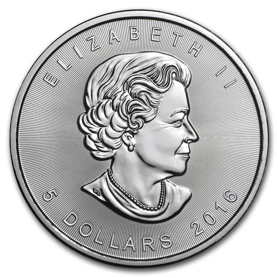 1 oz Canadian Silver Maple Obverse